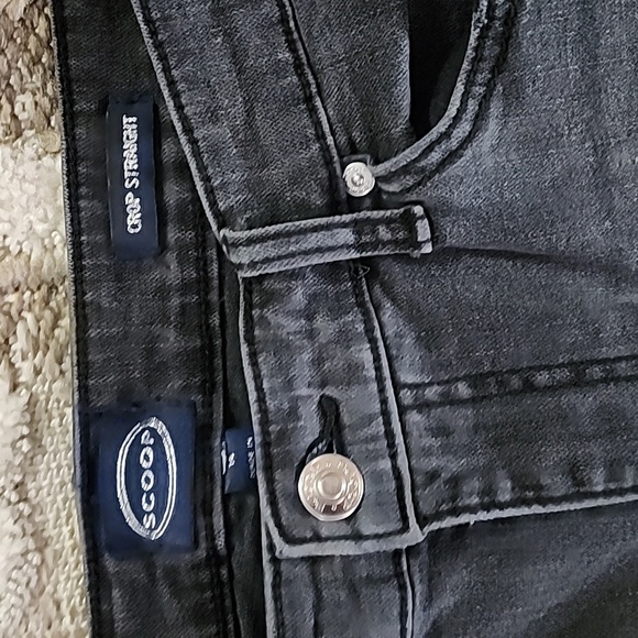 Missy Size 14 Scoop Crop Straight Stretch Jeans - Picture 3 of 6